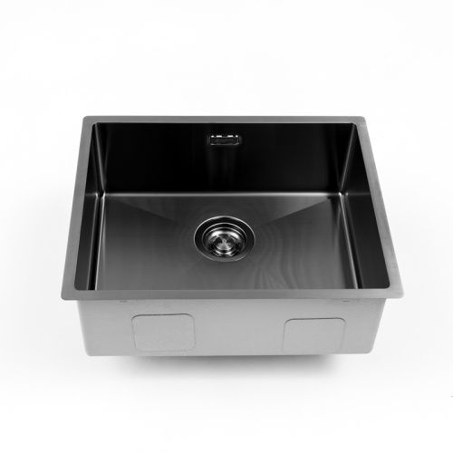 Кухонная мойка Grandex Aqua 5041743 54х44 цвет графит поверхность матовая