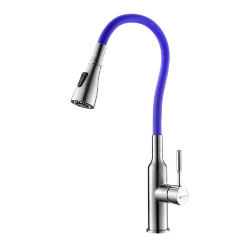 Смеситель для кухни LeMark Expert LM5082S-Violet на мойку фиолетовый матовый