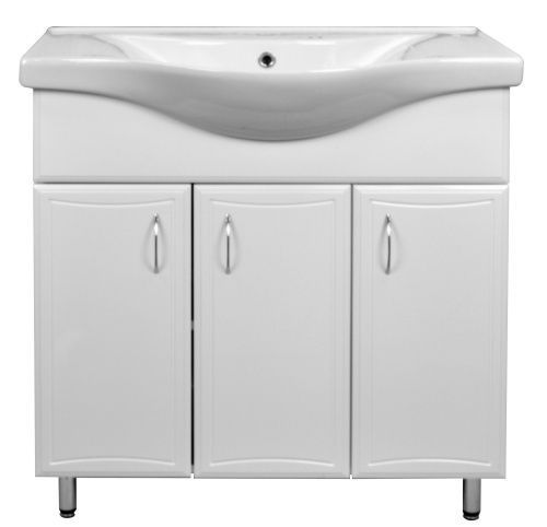 Тумба с раковиной Loranto Коралл CS00070578 80х46х86 напольная цвет белый