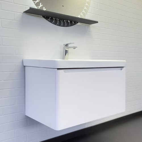 Тумба с раковиной Comforty Арзамас 00-00017884CF 81х48х48 подвесная цвет белый