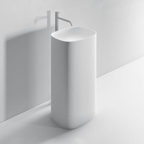 Раковина из композита Milldue 48 см 4933*0 Bianco Opaco напольная цвет белый матовый без отверстий под смеситель