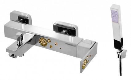 Смеситель для ванны и душа ROYAL ROYAL1054.5/1 настенный хром