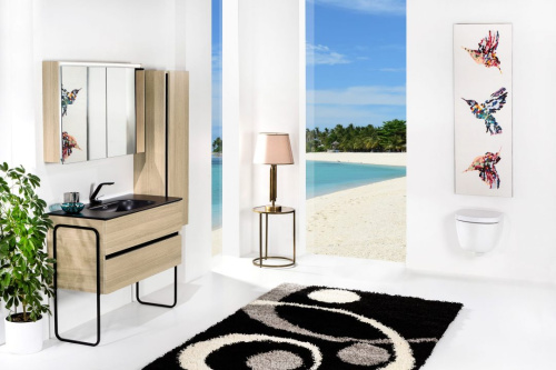 Шкаф-пенал Armadi Art Vallessi 836-L 35х28х120 подвесной цвет светло-коричневый