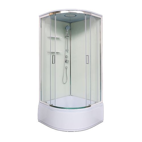 Душевая кабина Loranto NEO CS-22011 90х90 четверть круга с крышей ориентация универсальная