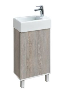 Тумба под раковину Aquaton Эмма 1A221601EAD80 46х25х63 напольная цвет дуб светлый