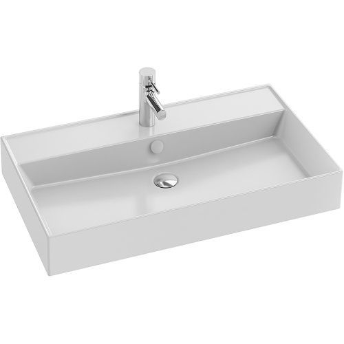 Раковина из сантехнического фарфора Jacob Delafon Vivienne EXBI112-00 81х46 подвесная цвет белый 1 отверстие под смеситель