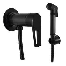 Гигиенический душ со смесителем RavSlezak COLORADO CO247/1CMAT черный матовый