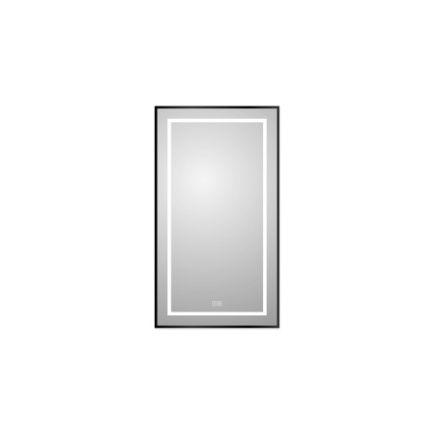 Зеркало в ванную BelBagno Kraft SPC-KRAFT-500-900-LED-TCH-WARM-NERO 50х90 цвет черный
