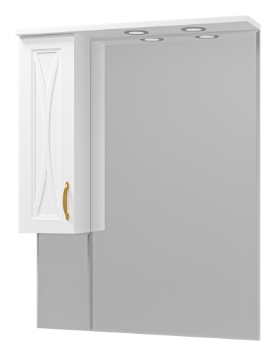 Зеркало-шкаф Misty Амбра П-Амб0280-0322ЯЛ 78х18х100 подвесной