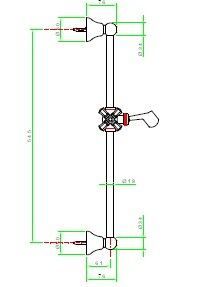 Душевая штанга Nicolazzi 8072 CR 01 хром