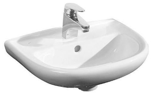 Раковина керамическая Jika Deep 65 см 8.1061.4.000.104.1 подвесная цвет белый 1 отверстие под смеситель