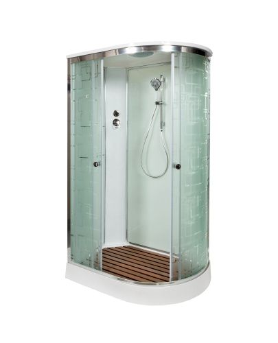 Душевая кабина AvaCan EM1511L 110х80 асимметричная с крышей ориентация левая