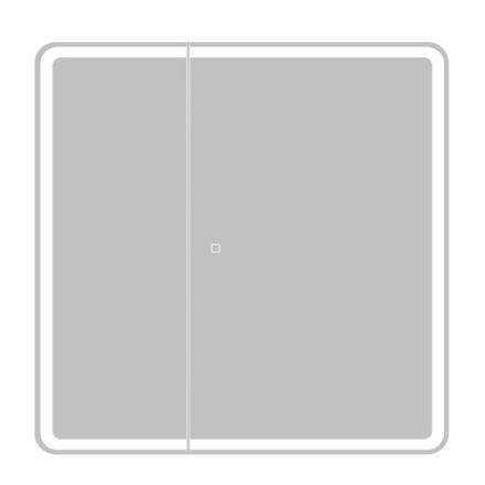 Зеркало-шкаф BelBagno Marino SPC-MAR-800/800-2A-LED-TCH 80х16х80 подвесной цвет белый