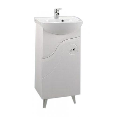 Тумба под раковину Aquaton Колибри 1A065201KO01L 41х28х82 напольная цвет белый