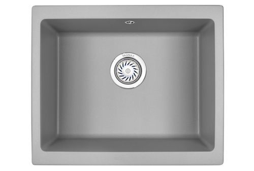 Кухонная мойка Granula 5551, АЛЮМИНИУМ 55х46 цвет серый поверхность матовая
