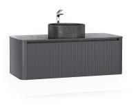 Тумба под раковину Jorno LUMINO Lum.01.120/P/A/JR 120х52х42 подвесная цвет антрацит