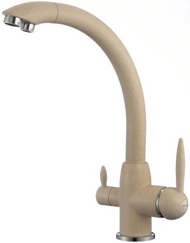 Смеситель для кухни Savol S-L1699S на столешницу песочный