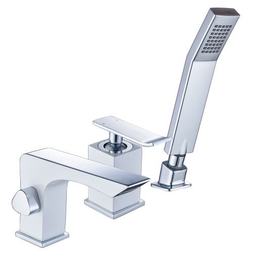 Смеситель для ванны LeMark Contest LM5845CW на борт ванны белый/хром