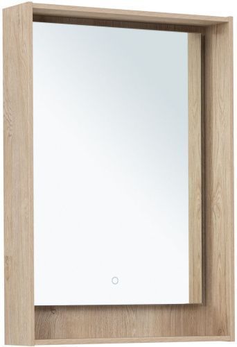 Зеркало в ванную Aquanet Милан 00336403 58х83 цвет светлое дерево