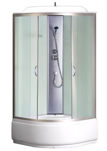 Душевая кабина Loranto CS-6610 F, 100*100*215 100х100 четверть круга с крышей ориентация универсальная