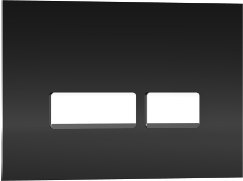 Клавиша смыва механическая Iberica Blanca CRYSTAL-R IB.B022.001.001 цвет черный