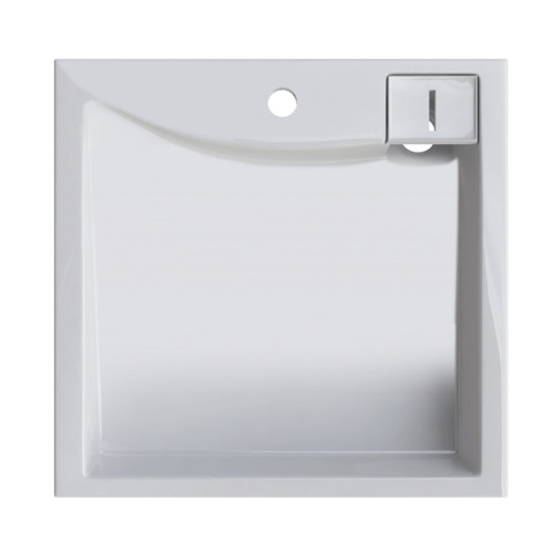 Раковина из искусственного мрамора Altasan LUX UPP60LUXs 60х60 над стиральной машиной цвет белый 1 отверстие под смеситель