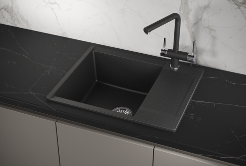 Кухонная мойка Granula 6202, ЧЁРНЫЙ 62х50 цвет черный поверхность матовая
