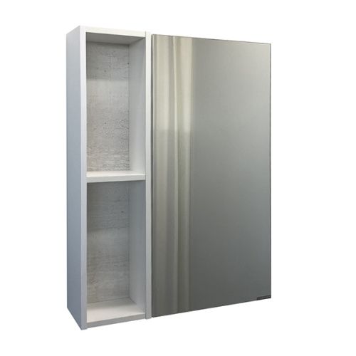 Зеркало-шкаф Comforty Прага 00004147599CF 60х14х80 подвесной цвет дуб белый