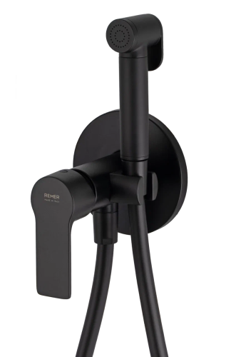 Гигиенический душ со смесителем Remer EY65WNO черный матовый