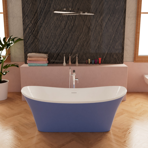 Ванна акриловая Frank 125122 170х75 отдельностоящая овальная с ножками