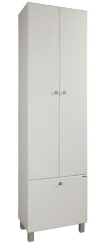 Шкаф-пенал Aquaton Симпл 1A137403SL010 54х34х202 подвесной цвет белый