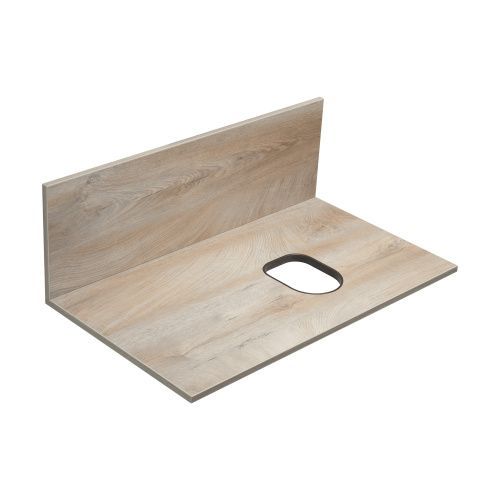 Столешница Aquaton Мишель 1A277003MIX40 80х46 накладная цвет дуб эндгрейн