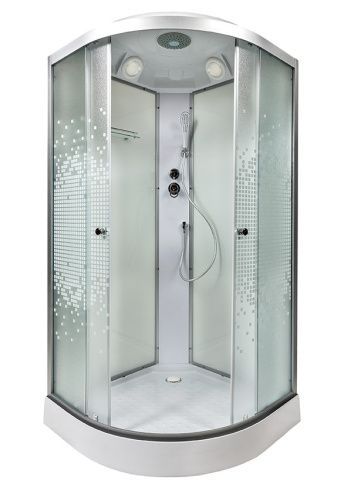 Душевая кабина AvaCan L901 100х100 четверть круга с крышей ориентация универсальная