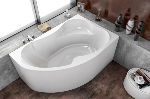 Ванна акриловая Kolpa-San LULU 597390 170х100 угловая асимметричная без каркаса