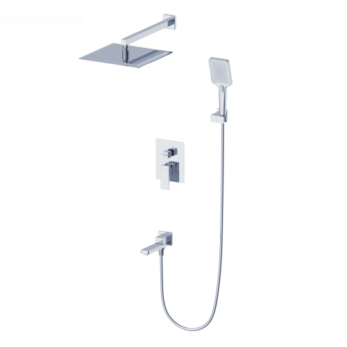 Душевая система Wonzon & Woghand Cube 2.0 WW-88087068-CR встраиваемая в стену цвет хром