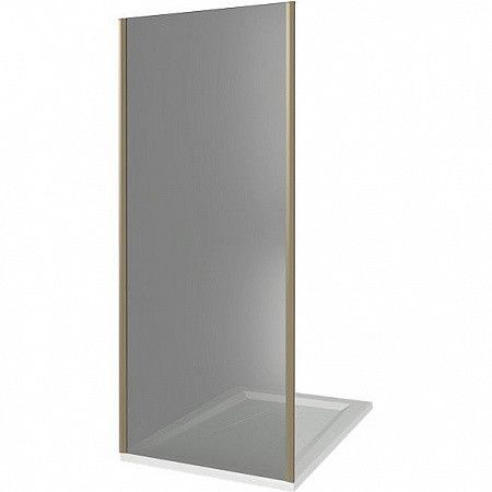 Душевая перегородка Good Door JAZZE ДЖ00044 100х185 стекло тонированное профиль хром глянцевый