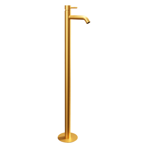 Смеситель для раковины Remer X Style X18BG напольный брашированное золото