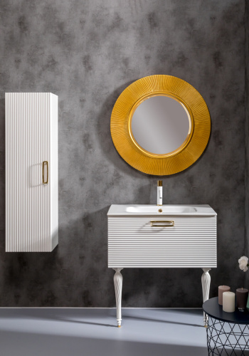 Шкаф-пенал Armadi Art Vallessi Avantgarde 845-WG 35х28х120 подвесной цвет белый