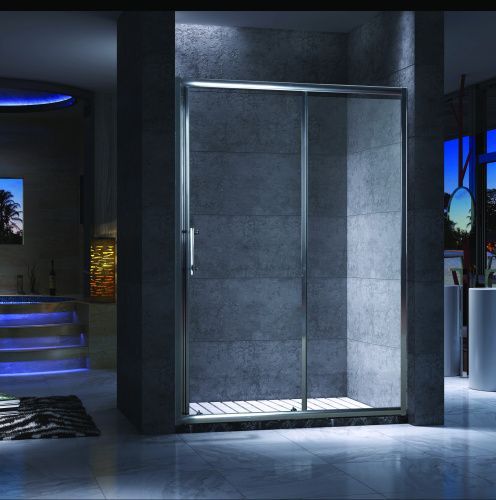 Душевая дверь Esbano ESUGR8005 100х195 стекло прозрачное профиль хром глянцевый