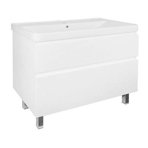 Тумба с раковиной Azario Мила CS00089954 100х47х86 напольная цвет белый