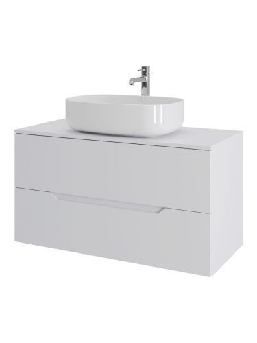 Тумба с раковиной Orange Line Li-100TuwMDF+B07-540W 101х46х69