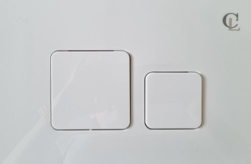 Клавиша смыва механическая CeramaLux KC-014 цвет белый глянцевый