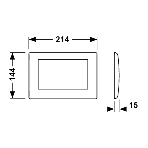 Панель смыва механическая Tece TECEplanus 9240311 цвет хром - фото 2