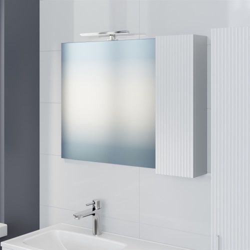 Зеркало-шкаф СанТа Вега 700453 90х14х65 подвесной цвет белый