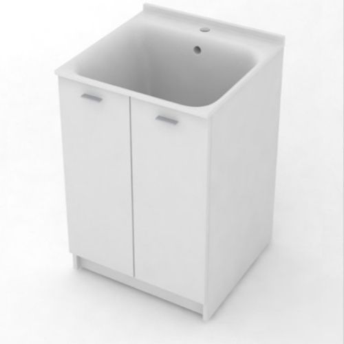 Тумба с раковиной Kerasan Aquadom 9165k3*1 60х60х86 цвет белый матовый