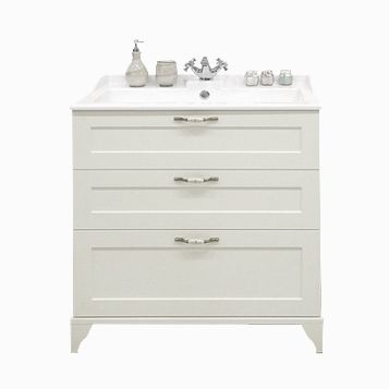 Тумба под раковину Aquaton Леон 1A187801LBPS0 80х45х73 напольная цвет светлое дерево