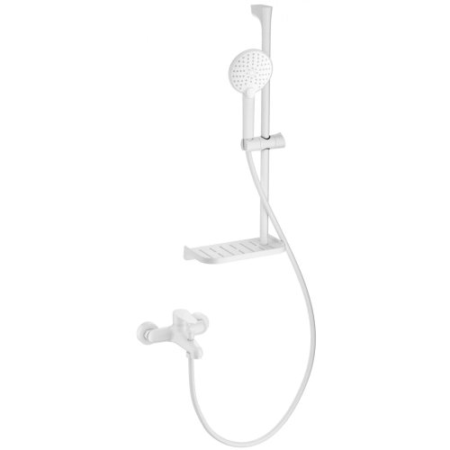 Душевой гарнитур со смесителем Wonzon & Woghand Alfa WW-AE3201-MW настенный белый