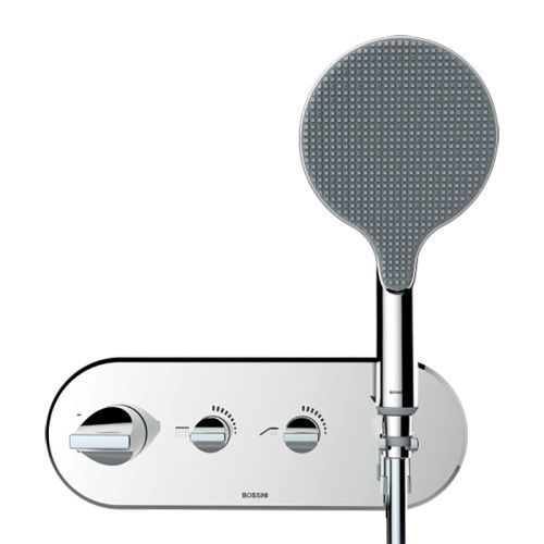 Смеситель для душа Bossini Apice Z00521.030 встраиваемый в стену хром (внешняя часть) с термостатом