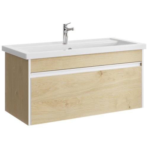 Тумба под раковину Aqwella Y URB0110DD 97х44х46 подвесная цвет коричневый