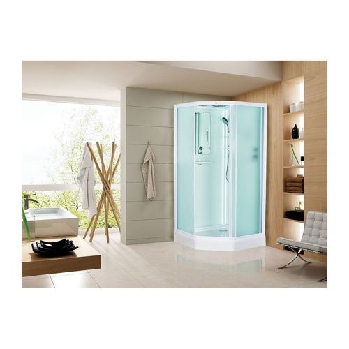 Душевая кабина Esbano ELEGANCIA ESKL90PR 90х90 пятиугольная с крышей ориентация универсальная